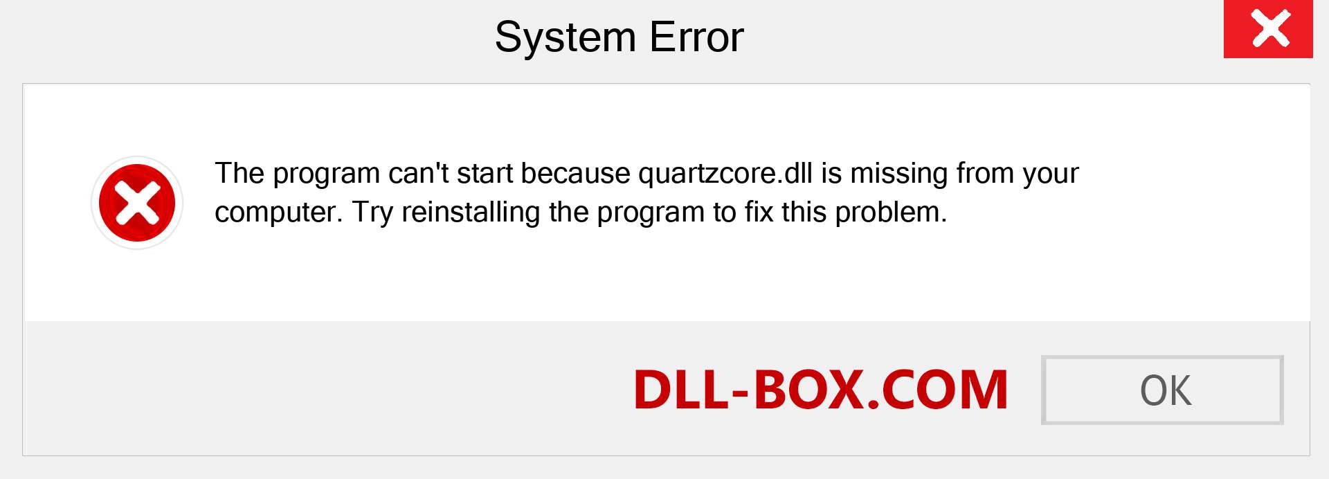  quartzcore.dll file is missing?. Download for Windows 7, 8, 10 - Fix  quartzcore dll Missing Error on Windows, photos, images